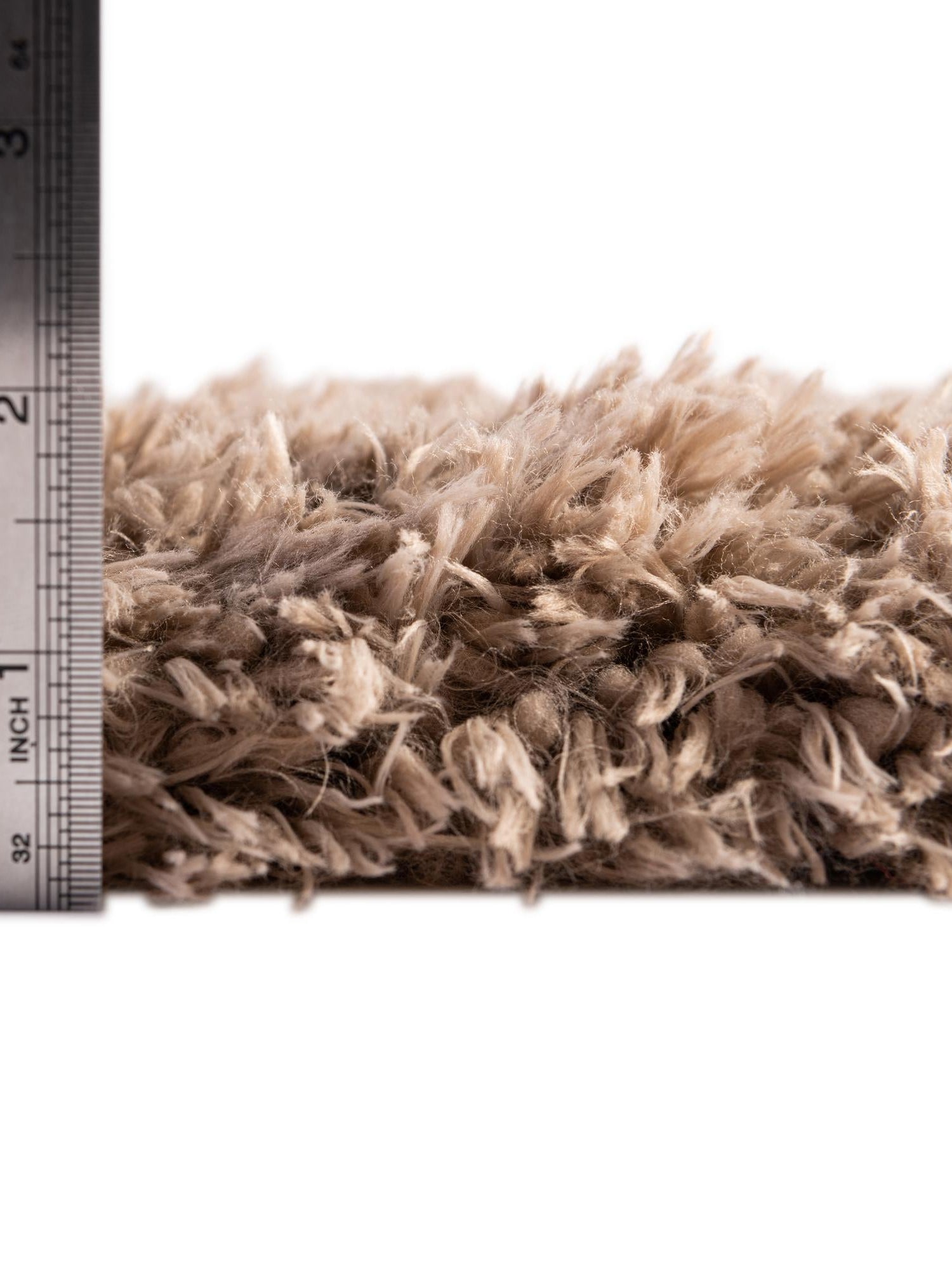 Khaki 8' x 10' Infinity Shag Rectangle Area Rug Thick Soft Touch Fluffy & Plush Shaggy Pile 100% Polypropylene With Jute Backing Solid Color Minimalist Carpet for Sale at Rug Engine