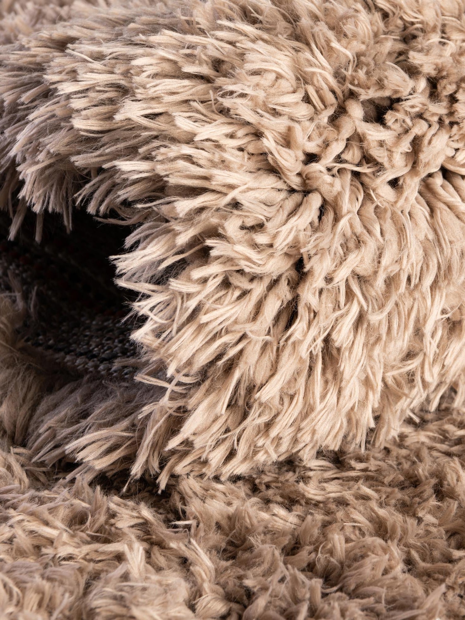 Khaki 10' x 13' 1 Infinity Shag Rectangle Area Rug Thick Soft Touch Fluffy & Plush Shaggy Pile 100% Polypropylene With Jute Backing Solid Color Minimalist Carpet for Sale at Rug Engine