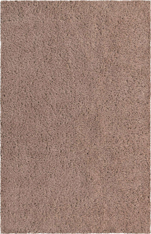 Khaki 5' 1 x 8' Infinity Shag Rectangle Area Rug Thick Soft Touch Fluffy & Plush Shaggy Pile 100% Polypropylene With Jute Backing Solid Color Minimalist Carpet for Sale at Rug Engine