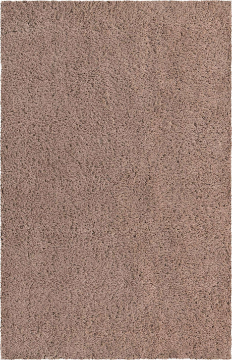 Khaki 5' 1 x 8' Infinity Shag Rectangle Area Rug Thick Soft Touch Fluffy & Plush Shaggy Pile 100% Polypropylene With Jute Backing Solid Color Minimalist Carpet for Sale at Rug Engine
