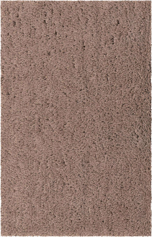 Khaki 4' 1 x 6' 1 Infinity Shag Rectangle Area Rug Thick Soft Touch Fluffy & Plush Shaggy Pile 100% Polypropylene With Jute Backing Solid Color Minimalist Carpet for Sale at Rug Engine