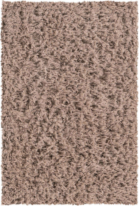 Khaki 2' x 3' Infinity Shag Rectangle Area Rug Thick Soft Touch Fluffy & Plush Shaggy Pile 100% Polypropylene With Jute Backing Solid Color Minimalist Carpet for Sale at Rug Engine