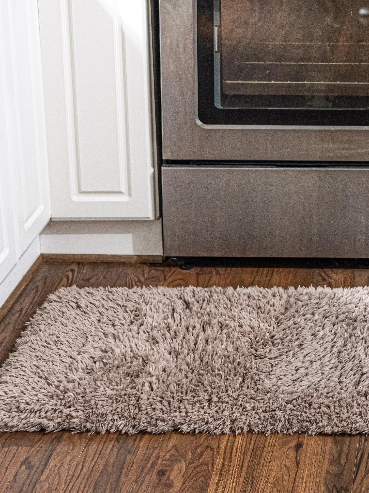 Khaki 2' 7 x 13' 1 Infinity Shag Runner Area Rug Thick Soft Touch Fluffy & Plush Shaggy Pile 100% Polypropylene With Jute Backing Solid Color Minimalist Carpet for Sale at Rug Engine