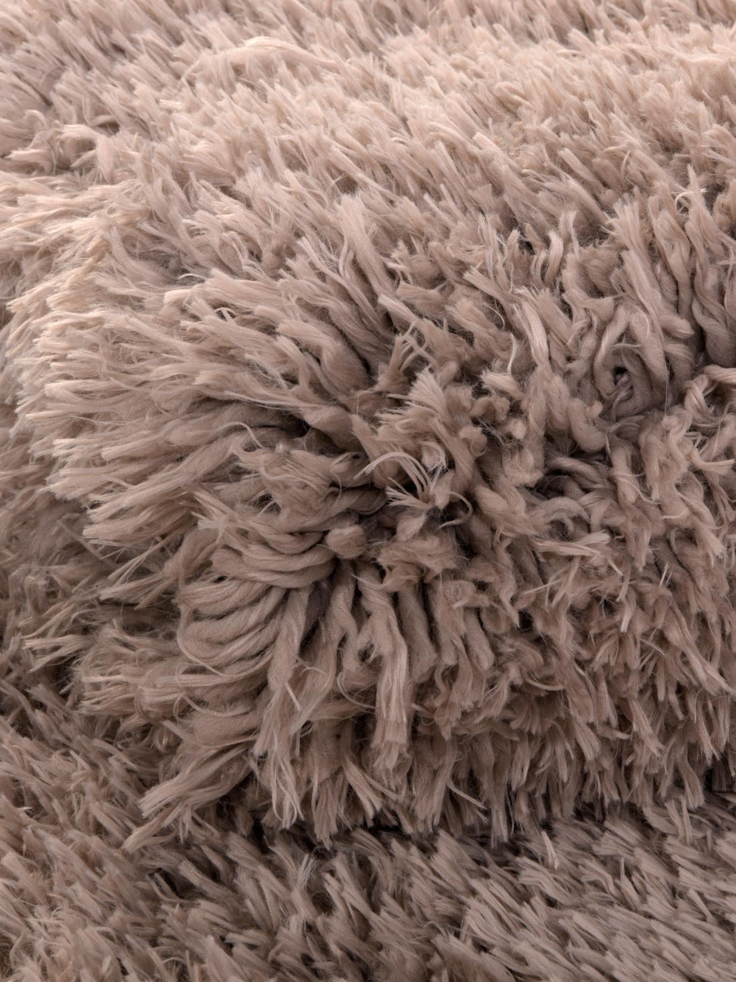 Khaki 2' 7 x 13' 1 Infinity Shag Runner Area Rug Thick Soft Touch Fluffy & Plush Shaggy Pile 100% Polypropylene With Jute Backing Solid Color Minimalist Carpet for Sale at Rug Engine