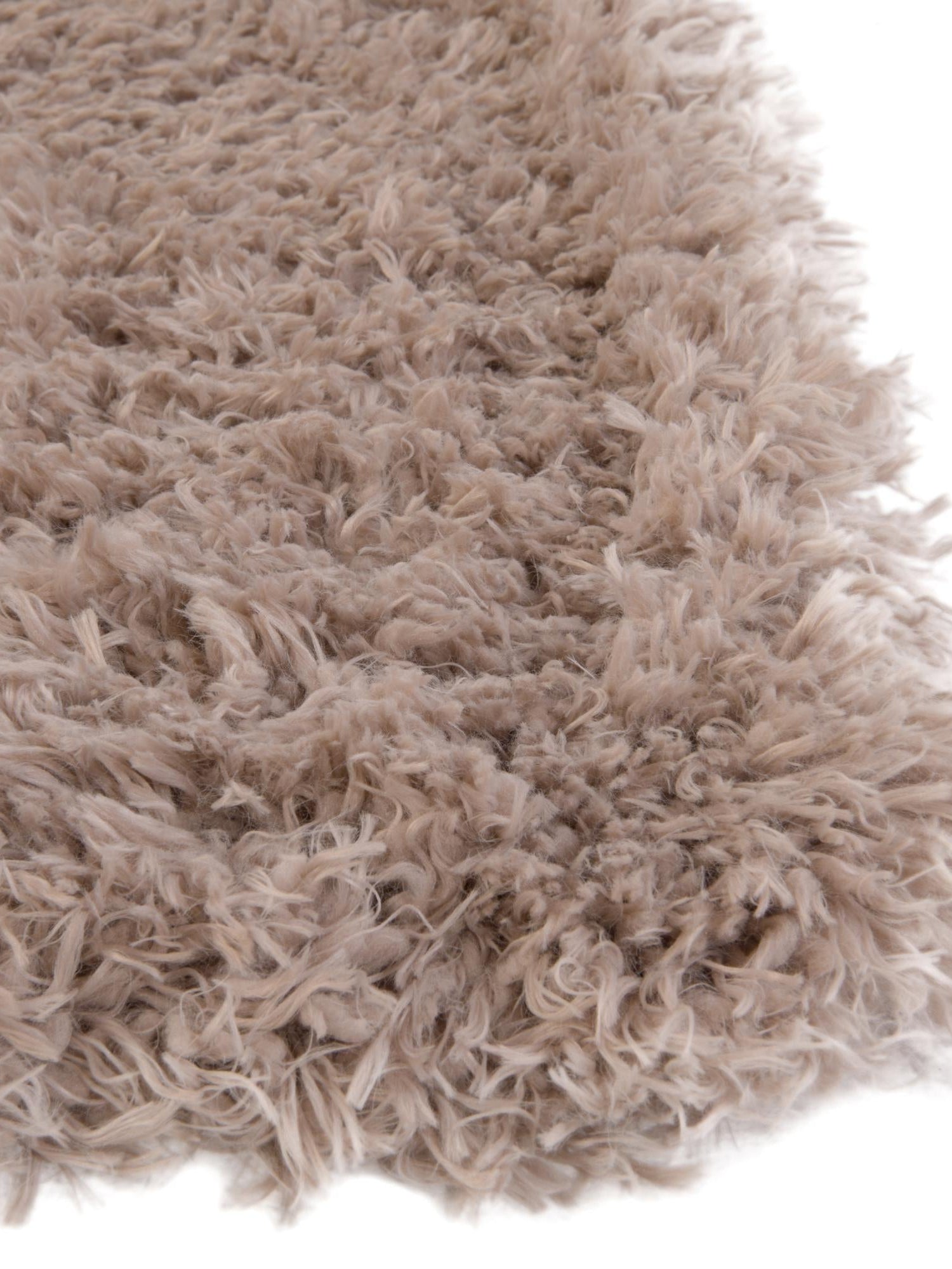 Khaki 2' 7 x 13' 1 Infinity Shag Runner Area Rug Thick Soft Touch Fluffy & Plush Shaggy Pile 100% Polypropylene With Jute Backing Solid Color Minimalist Carpet for Sale at Rug Engine
