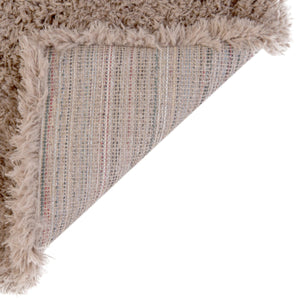 Khaki 2' 7 x 13' 1 Infinity Shag Runner Area Rug Thick Soft Touch Fluffy & Plush Shaggy Pile 100% Polypropylene With Jute Backing Solid Color Minimalist Carpet for Sale at Rug Engine