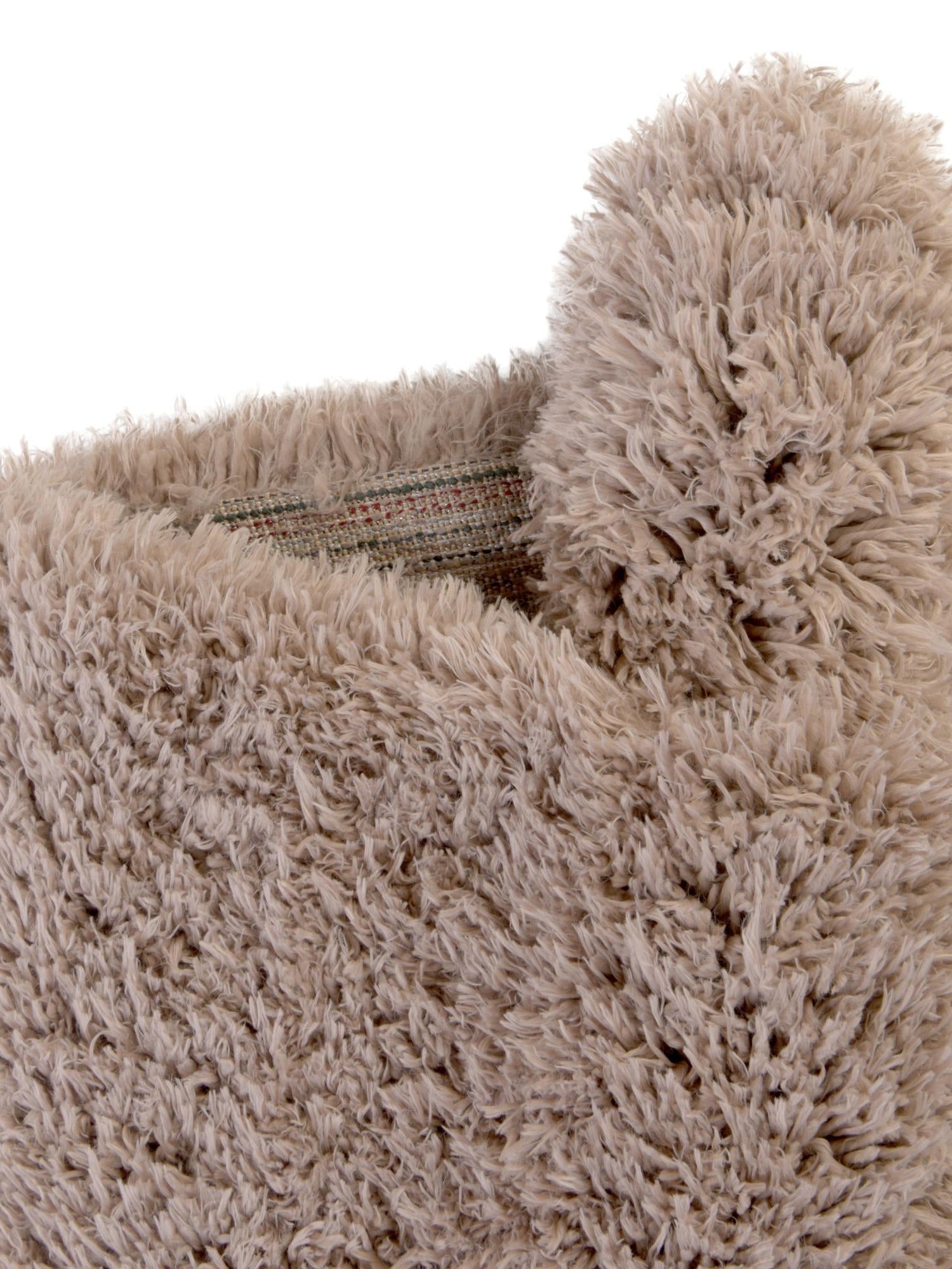 Khaki 2' 7 x 10' Infinity Shag Runner Area Rug Thick Soft Touch Fluffy & Plush Shaggy Pile 100% Polypropylene With Jute Backing Solid Color Minimalist Carpet for Sale at Rug Engine