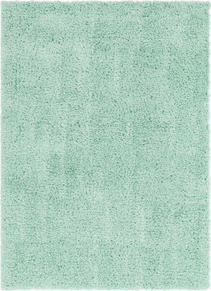 Cyan 8' x 10' Infinity Shag Rectangle Area Rug Thick Soft Touch Fluffy & Plush Shaggy Pile 100% Polypropylene With Jute Backing Solid Color Minimalist Carpet for Sale at Rug Engine