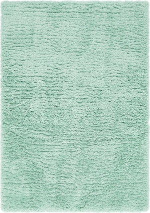 Cyan 7' 1 x 10' Infinity Shag Rectangle Area Rug Thick Soft Touch Fluffy & Plush Shaggy Pile 100% Polypropylene With Jute Backing Solid Color Minimalist Carpet for Sale at Rug Engine
