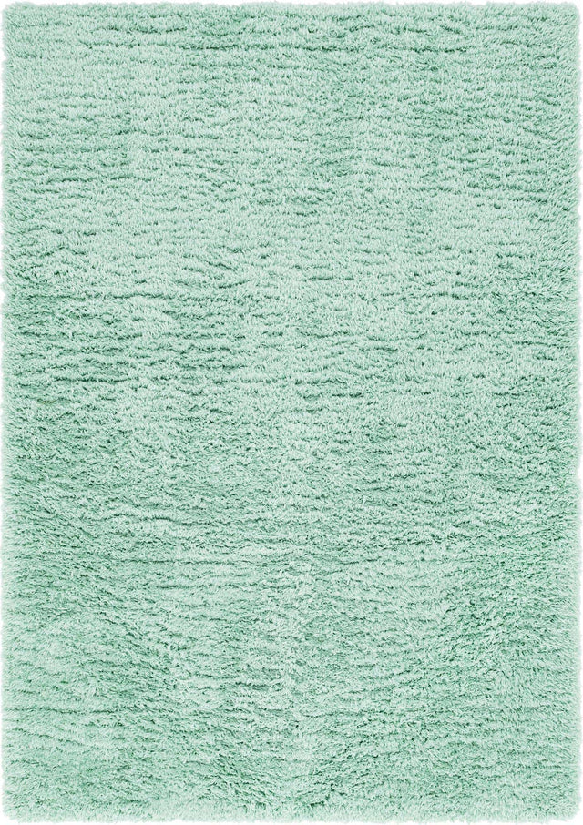 Cyan 7' 1 x 10' Infinity Shag Rectangle Area Rug Thick Soft Touch Fluffy & Plush Shaggy Pile 100% Polypropylene With Jute Backing Solid Color Minimalist Carpet for Sale at Rug Engine