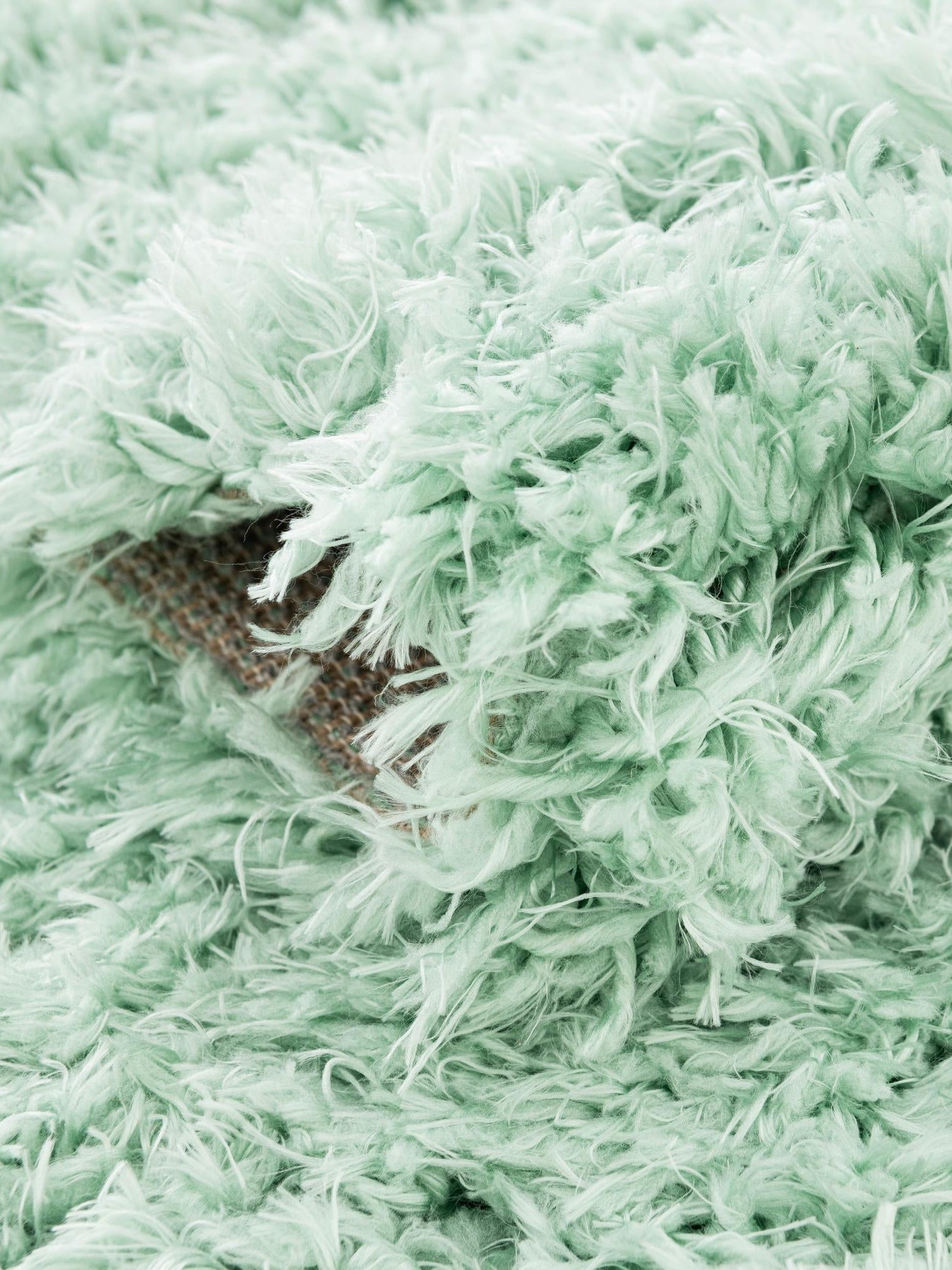 Cyan 6' 1 x 9' Infinity Shag Rectangle Area Rug Thick Soft Touch Fluffy & Plush Shaggy Pile 100% Polypropylene With Jute Backing Solid Color Minimalist Carpet for Sale at Rug Engine