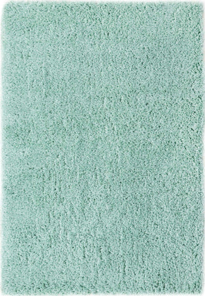 Cyan 5' 1 x 8' Infinity Shag Rectangle Area Rug Thick Soft Touch Fluffy & Plush Shaggy Pile 100% Polypropylene With Jute Backing Solid Color Minimalist Carpet for Sale at Rug Engine
