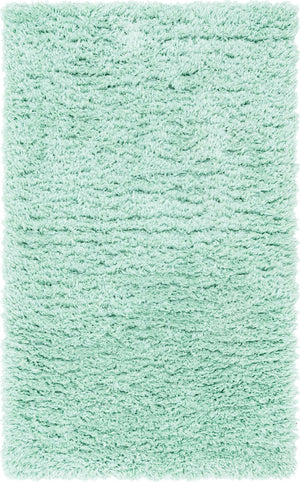 Cyan 3' 3 x 5' 3 Infinity Shag Rectangle Area Rug Thick Soft Touch Fluffy & Plush Shaggy Pile 100% Polypropylene With Jute Backing Solid Color Minimalist Carpet for Sale at Rug Engine