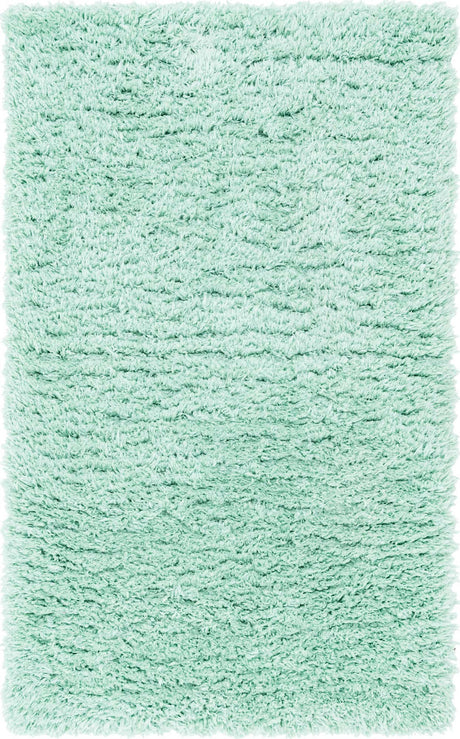 Cyan 3' 3 x 5' 3 Infinity Shag Rectangle Area Rug Thick Soft Touch Fluffy & Plush Shaggy Pile 100% Polypropylene With Jute Backing Solid Color Minimalist Carpet for Sale at Rug Engine