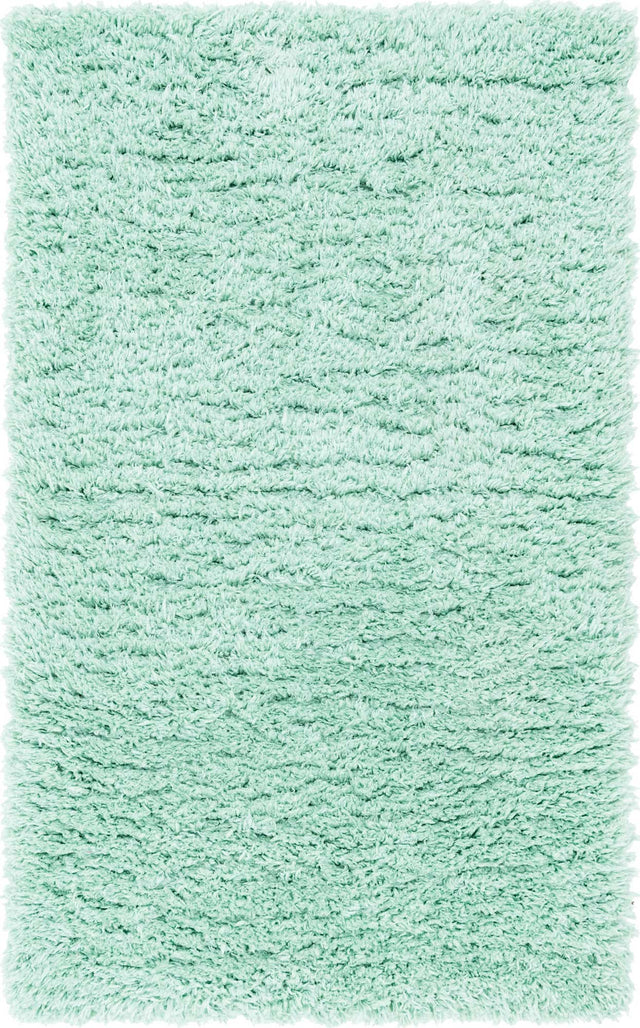 Cyan 3' 3 x 5' 3 Infinity Shag Rectangle Area Rug Thick Soft Touch Fluffy & Plush Shaggy Pile 100% Polypropylene With Jute Backing Solid Color Minimalist Carpet for Sale at Rug Engine