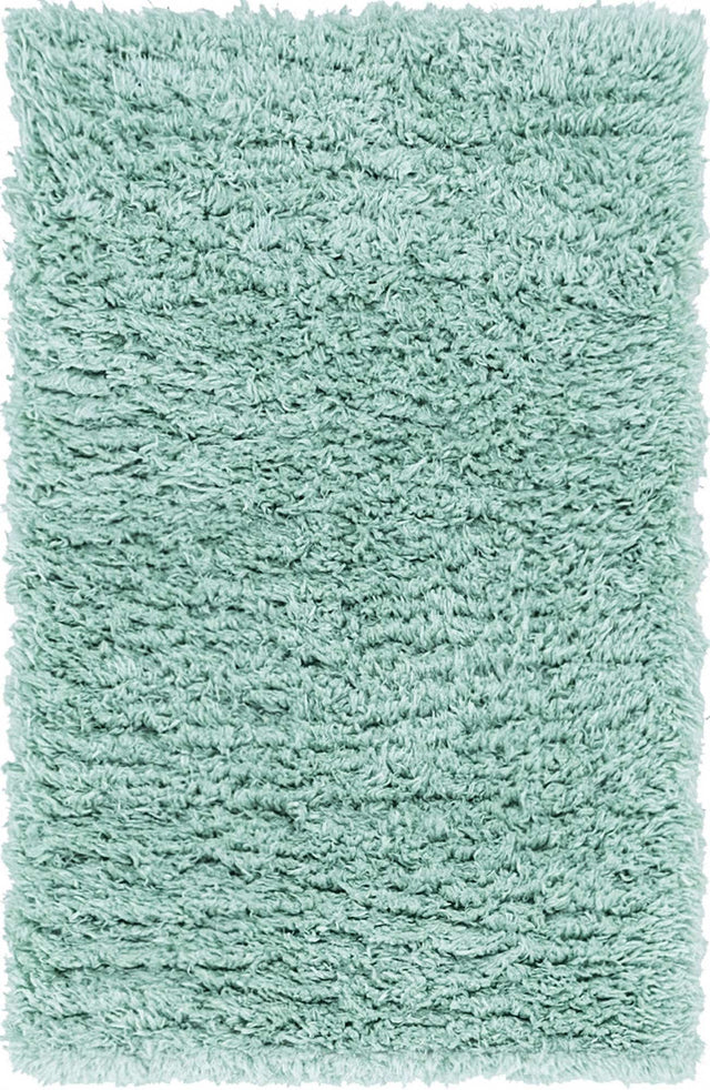 Cyan 2' x 3' Infinity Shag Rectangle Area Rug Thick Soft Touch Fluffy & Plush Shaggy Pile 100% Polypropylene With Jute Backing Solid Color Minimalist Carpet for Sale at Rug Engine