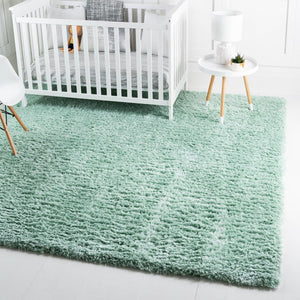 Cyan 8' x 8' Infinity Shag Square Area Rug Thick Soft Touch Fluffy & Plush Shaggy Pile 100% Polypropylene With Jute Backing Solid Color Minimalist Carpet for Sale at Rug Engine