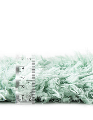 Cyan 3' 3 x 3' 3 Infinity Shag Round Area Rug Thick Soft Touch Fluffy & Plush Shaggy Pile 100% Polypropylene With Jute Backing Solid Color Minimalist Carpet for Sale at Rug Engine