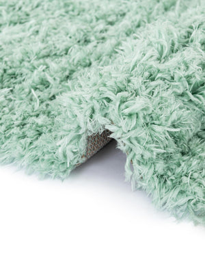 Cyan 3' 3 x 3' 3 Infinity Shag Round Area Rug Thick Soft Touch Fluffy & Plush Shaggy Pile 100% Polypropylene With Jute Backing Solid Color Minimalist Carpet for Sale at Rug Engine