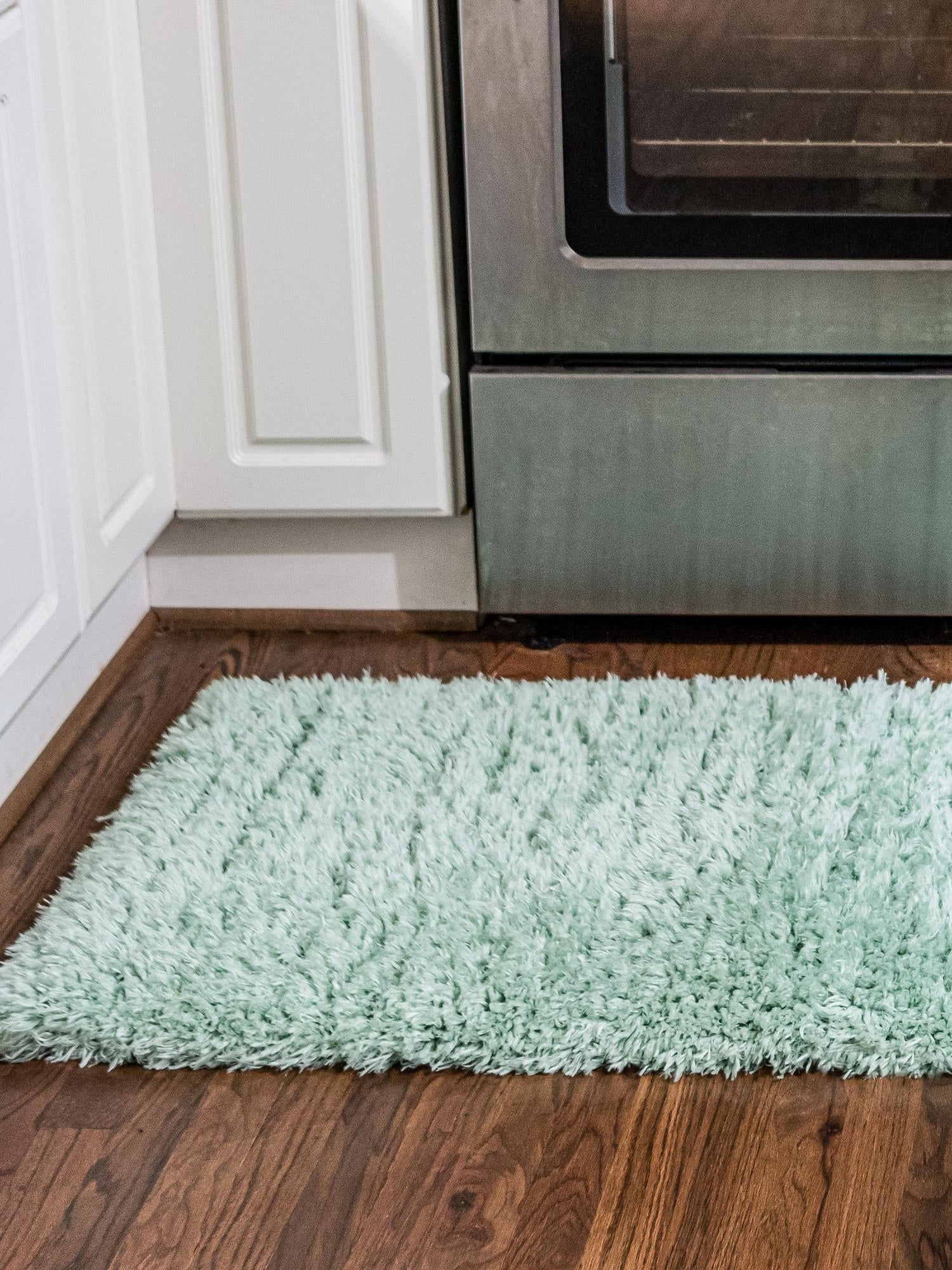 Cyan 2' 4 x 10' Infinity Shag Runner Area Rug Thick Soft Touch Fluffy & Plush Shaggy Pile 100% Polypropylene With Jute Backing Solid Color Minimalist Carpet for Sale at Rug Engine