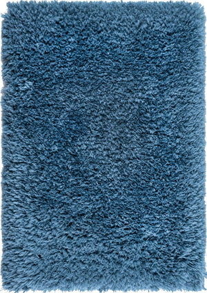 Aegean Blue 2' x 3' Infinity Shag Rectangle Area Rug Thick Soft Touch Fluffy & Plush Shaggy Pile 100% Polypropylene With Jute Backing Solid Color Minimalist Carpet for Sale at Rug Engine
