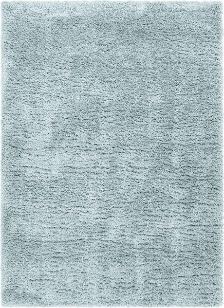 Slate Blue 8' x 11' Infinity Shag Rectangle Area Rug Thick Soft Touch Fluffy & Plush Shaggy Pile 100% Polypropylene With Jute Backing Solid Color Minimalist Carpet for Sale at Rug Engine