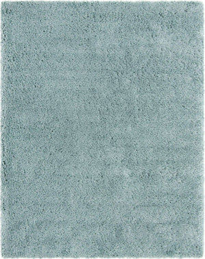 Slate Blue 8' x 10' Infinity Shag Rectangle Area Rug Thick Soft Touch Fluffy & Plush Shaggy Pile 100% Polypropylene With Jute Backing Solid Color Minimalist Carpet for Sale at Rug Engine