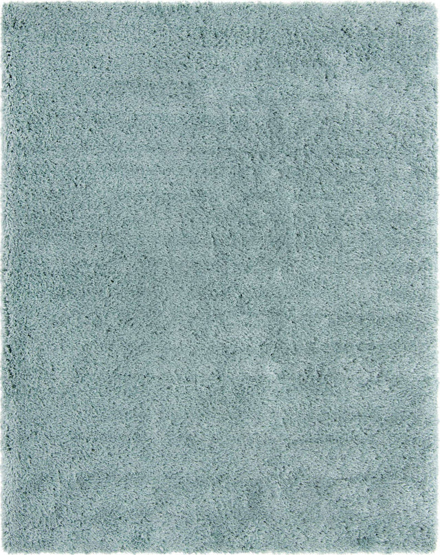 Slate Blue 8' x 10' Infinity Shag Rectangle Area Rug Thick Soft Touch Fluffy & Plush Shaggy Pile 100% Polypropylene With Jute Backing Solid Color Minimalist Carpet for Sale at Rug Engine