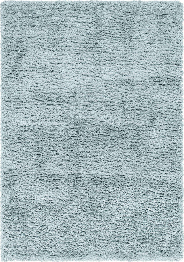 Slate Blue 7' 1 x 10' Infinity Shag Rectangle Area Rug Thick Soft Touch Fluffy & Plush Shaggy Pile 100% Polypropylene With Jute Backing Solid Color Minimalist Carpet for Sale at Rug Engine