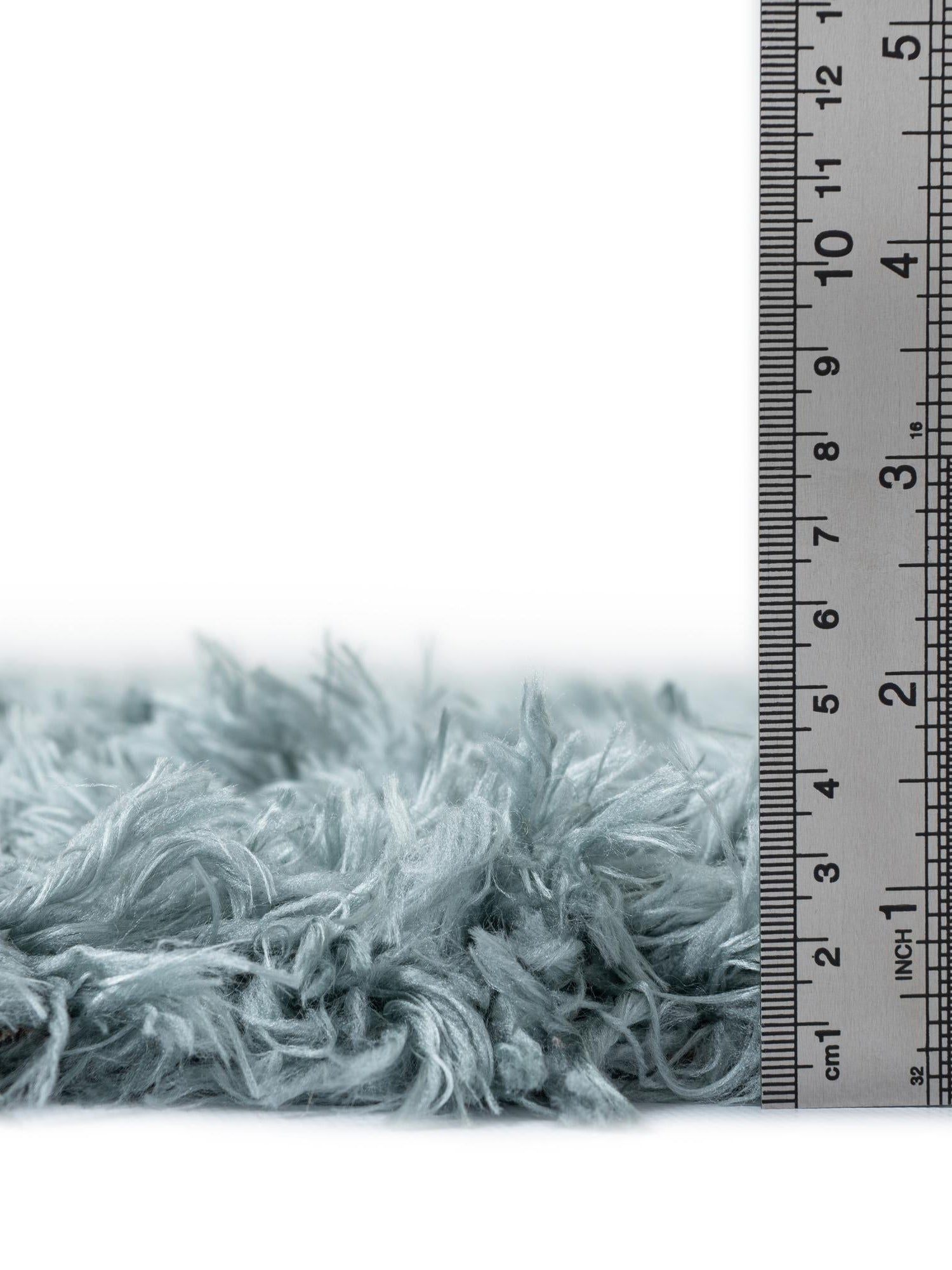 Slate Blue 5' 1 x 8' Infinity Shag Rectangle Area Rug Thick Soft Touch Fluffy & Plush Shaggy Pile 100% Polypropylene With Jute Backing Solid Color Minimalist Carpet for Sale at Rug Engine
