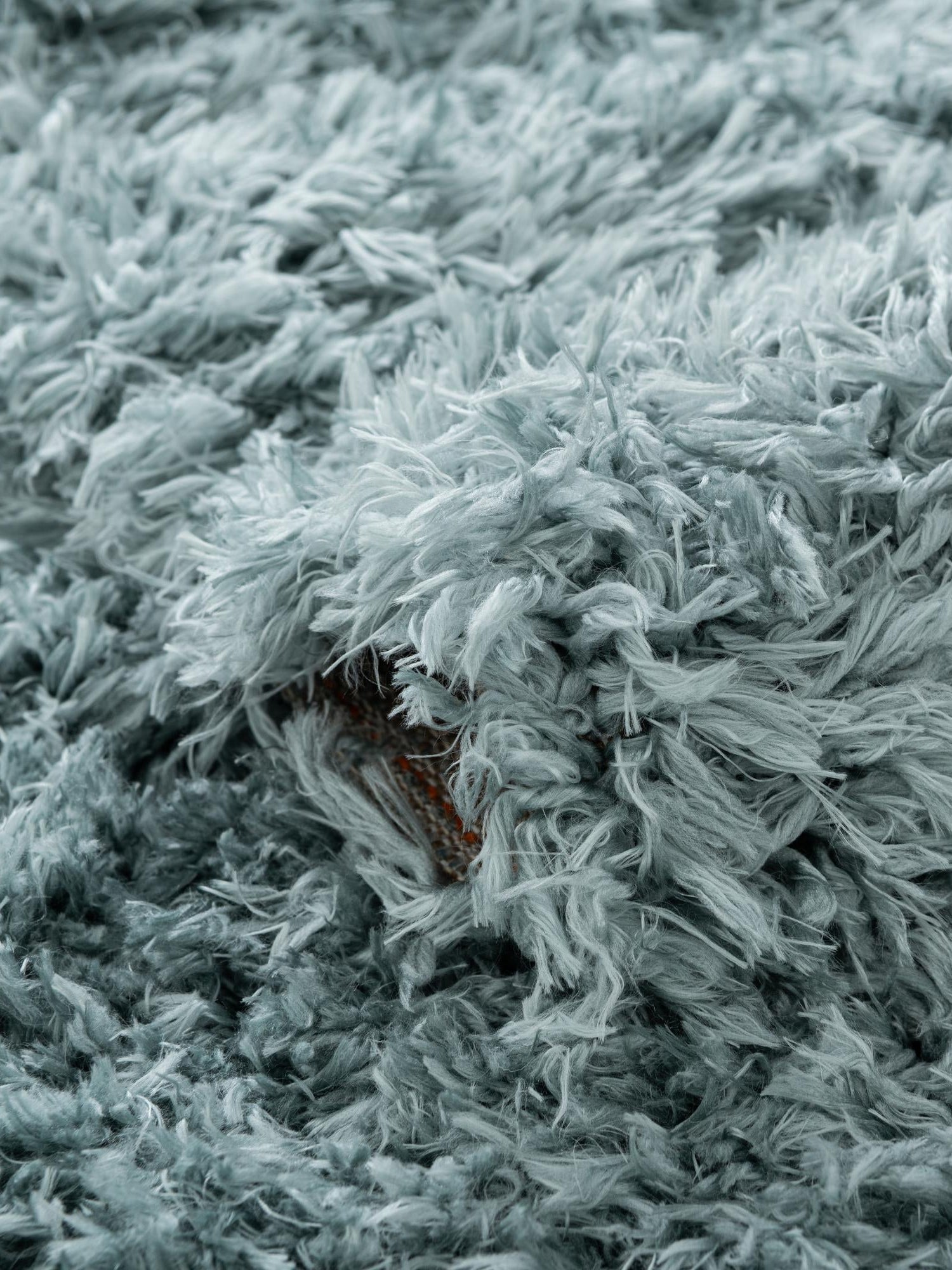 Slate Blue 5' 1 x 8' Infinity Shag Rectangle Area Rug Thick Soft Touch Fluffy & Plush Shaggy Pile 100% Polypropylene With Jute Backing Solid Color Minimalist Carpet for Sale at Rug Engine