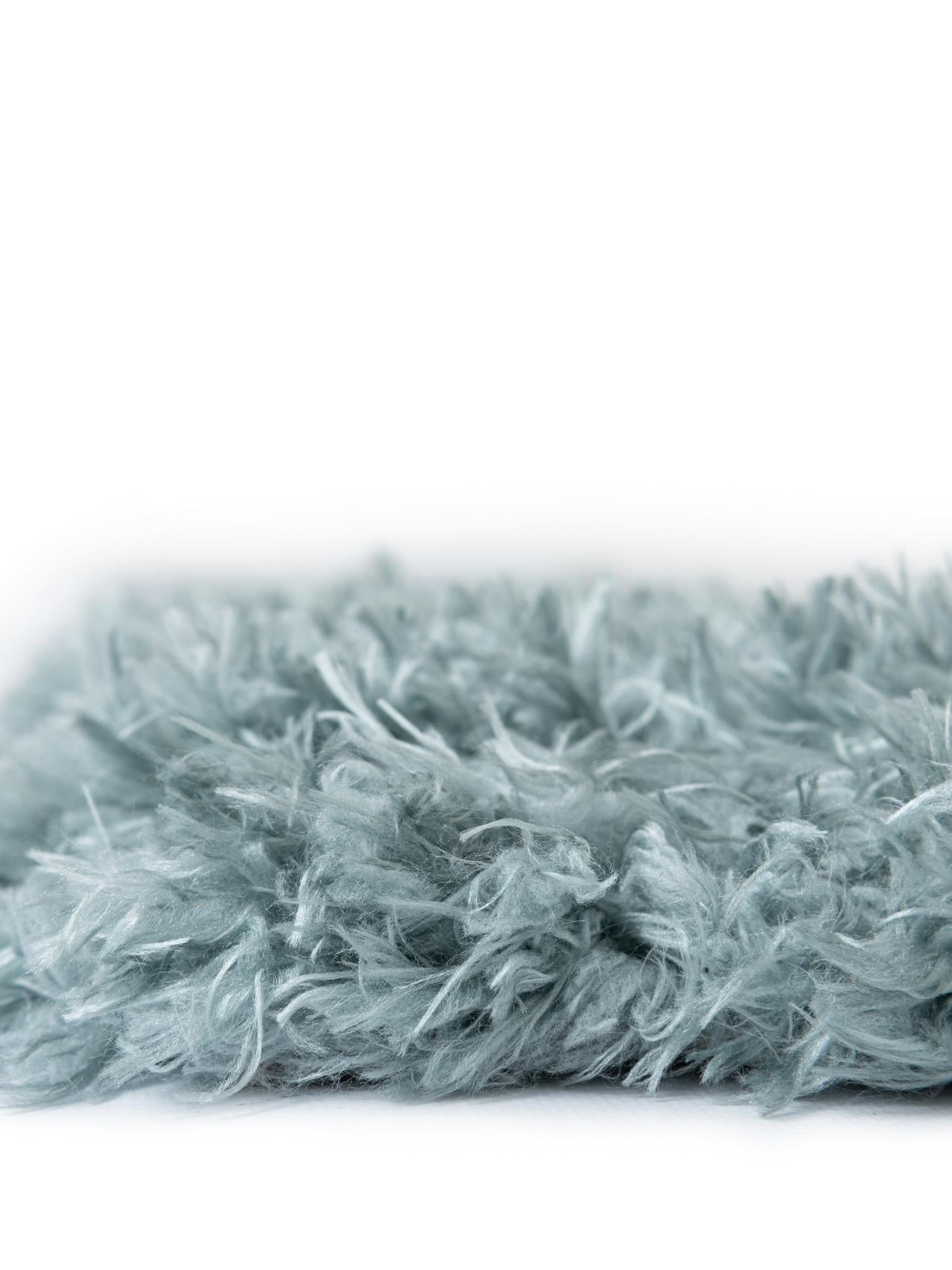Slate Blue 5' 1 x 8' Infinity Shag Rectangle Area Rug Thick Soft Touch Fluffy & Plush Shaggy Pile 100% Polypropylene With Jute Backing Solid Color Minimalist Carpet for Sale at Rug Engine