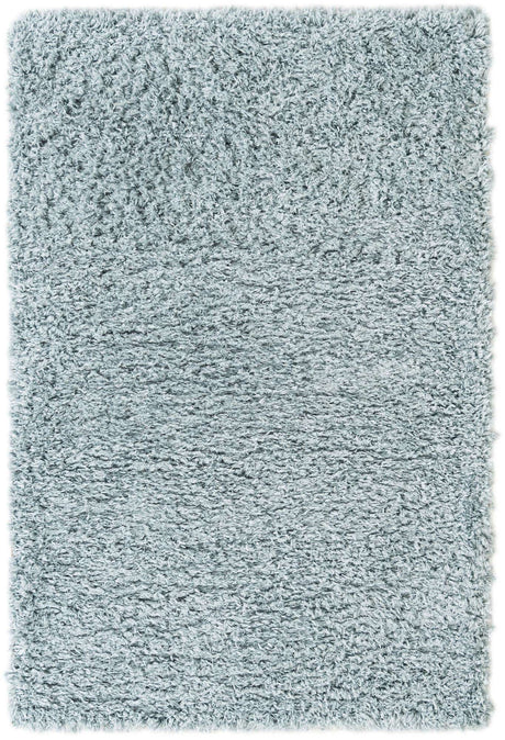 Slate Blue 4' 1 x 6' 1 Infinity Shag Rectangle Area Rug Thick Soft Touch Fluffy & Plush Shaggy Pile 100% Polypropylene With Jute Backing Solid Color Minimalist Carpet for Sale at Rug Engine