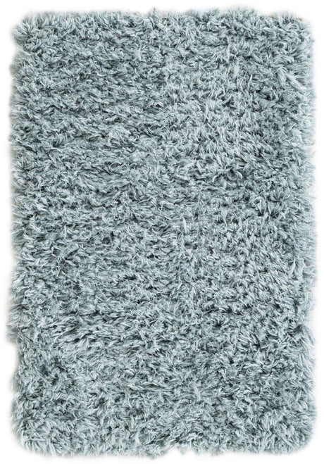 Slate Blue 2' x 3' Infinity Shag Rectangle Area Rug Thick Soft Touch Fluffy & Plush Shaggy Pile 100% Polypropylene With Jute Backing Solid Color Minimalist Carpet for Sale at Rug Engine