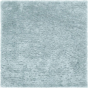 Slate Blue 8' x 8' Infinity Shag Square Area Rug Thick Soft Touch Fluffy & Plush Shaggy Pile 100% Polypropylene With Jute Backing Solid Color Minimalist Carpet for Sale at Rug Engine