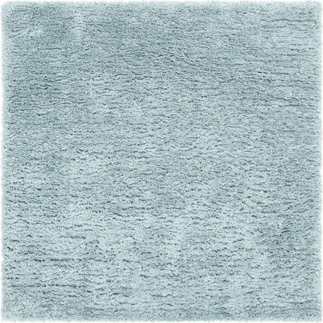 Slate Blue 8' x 8' Infinity Shag Square Area Rug Thick Soft Touch Fluffy & Plush Shaggy Pile 100% Polypropylene With Jute Backing Solid Color Minimalist Carpet for Sale at Rug Engine