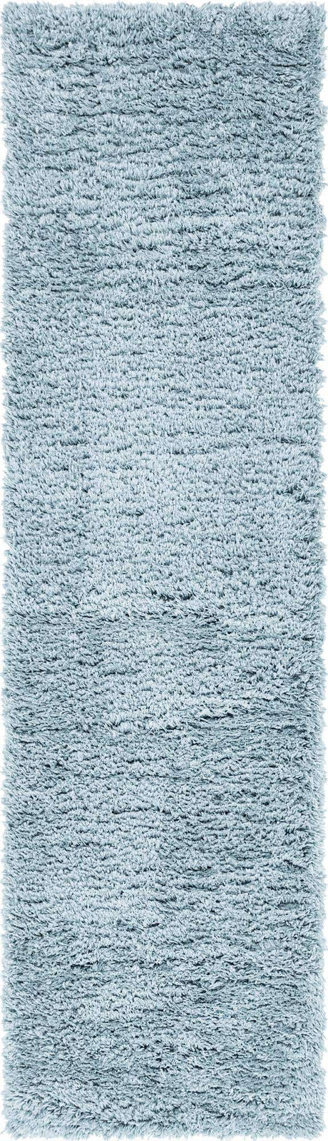 Slate Blue 2' 7 x 10' Infinity Shag Runner Area Rug Thick Soft Touch Fluffy & Plush Shaggy Pile 100% Polypropylene With Jute Backing Solid Color Minimalist Carpet for Sale at Rug Engine