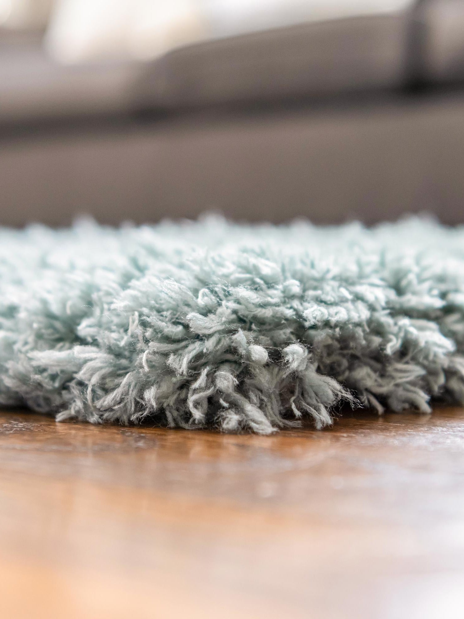 Slate Blue 2' 7 x 10' Infinity Shag Runner Area Rug Thick Soft Touch Fluffy & Plush Shaggy Pile 100% Polypropylene With Jute Backing Solid Color Minimalist Carpet for Sale at Rug Engine