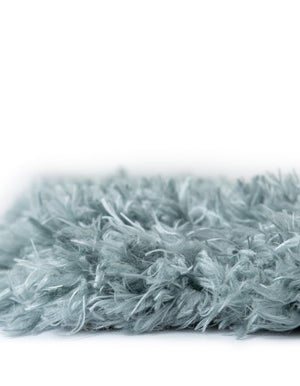 Slate Blue 2' x 6' 5 Infinity Shag Runner Area Rug Thick Soft Touch Fluffy & Plush Shaggy Pile 100% Polypropylene With Jute Backing Solid Color Minimalist Carpet for Sale at Rug Engine