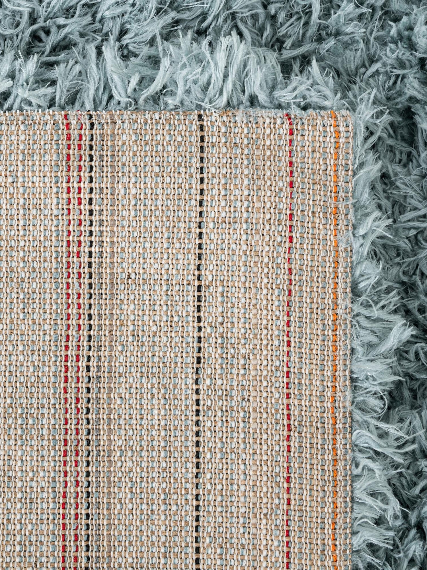 Slate Blue 2' x 6' 5 Infinity Shag Runner Area Rug Thick Soft Touch Fluffy & Plush Shaggy Pile 100% Polypropylene With Jute Backing Solid Color Minimalist Carpet for Sale at Rug Engine