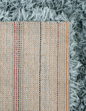 Slate Blue 2' x 6' 5 Infinity Shag Runner Area Rug Thick Soft Touch Fluffy & Plush Shaggy Pile 100% Polypropylene With Jute Backing Solid Color Minimalist Carpet for Sale at Rug Engine