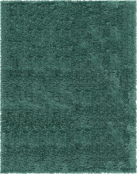 Forest Green 10' x 13' 1 Infinity Shag Rectangle Area Rug Thick Soft Touch Fluffy & Plush Shaggy Pile 100% Polypropylene With Jute Backing Solid Color Minimalist Carpet for Sale at Rug Engine