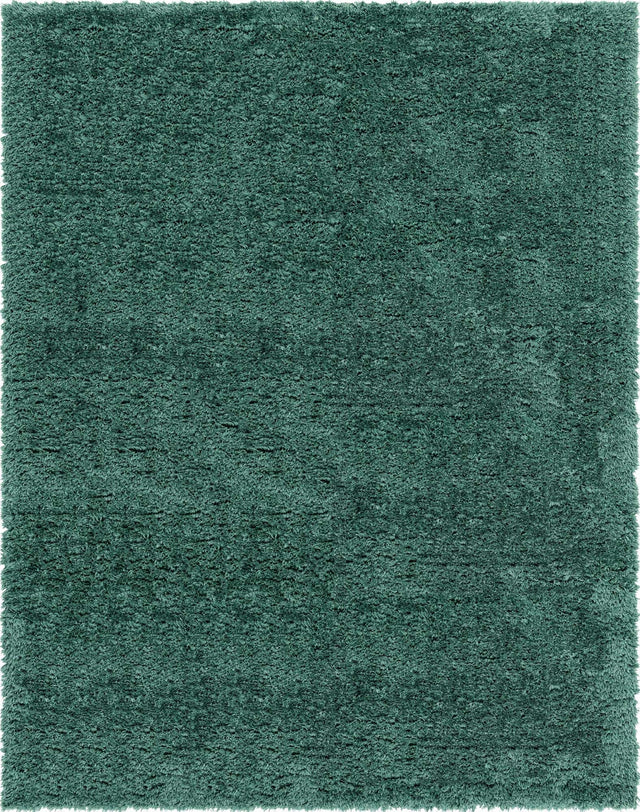 Forest Green 10' x 13' 1 Infinity Shag Rectangle Area Rug Thick Soft Touch Fluffy & Plush Shaggy Pile 100% Polypropylene With Jute Backing Solid Color Minimalist Carpet for Sale at Rug Engine