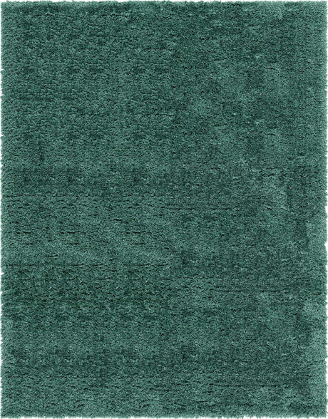 Forest Green 9' x 12' Infinity Shag Rectangle Area Rug Thick Soft Touch Fluffy & Plush Shaggy Pile 100% Polypropylene With Jute Backing Solid Color Minimalist Carpet for Sale at Rug Engine