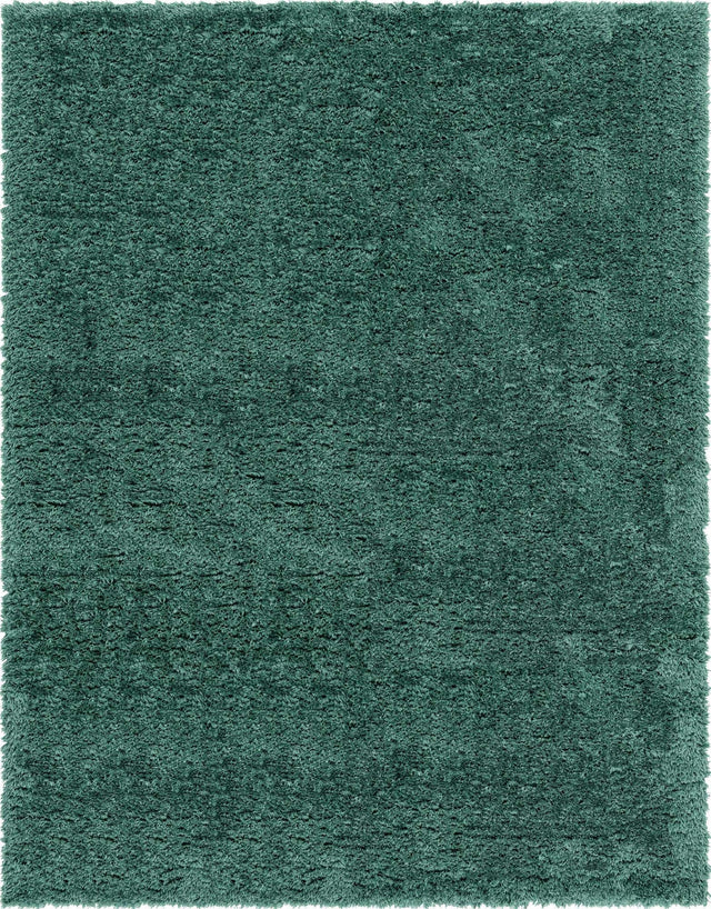 Forest Green 9' x 12' Infinity Shag Rectangle Area Rug Thick Soft Touch Fluffy & Plush Shaggy Pile 100% Polypropylene With Jute Backing Solid Color Minimalist Carpet for Sale at Rug Engine