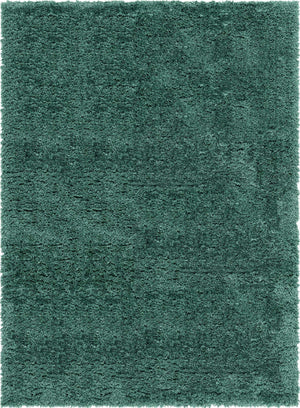 Forest Green 8' x 11' Infinity Shag Rectangle Area Rug Thick Soft Touch Fluffy & Plush Shaggy Pile 100% Polypropylene With Jute Backing Solid Color Minimalist Carpet for Sale at Rug Engine