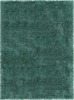 Forest Green 7' 1 x 10' Infinity Shag Rectangle Area Rug Thick Soft Touch Fluffy & Plush Shaggy Pile 100% Polypropylene With Jute Backing Solid Color Minimalist Carpet for Sale at Rug Engine