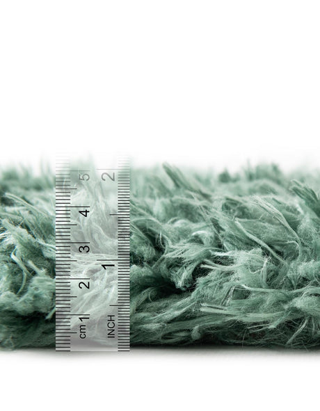 Forest Green 2' x 3' Infinity Shag Rectangle Area Rug Thick Soft Touch Fluffy & Plush Shaggy Pile 100% Polypropylene With Jute Backing Solid Color Minimalist Carpet for Sale at Rug Engine