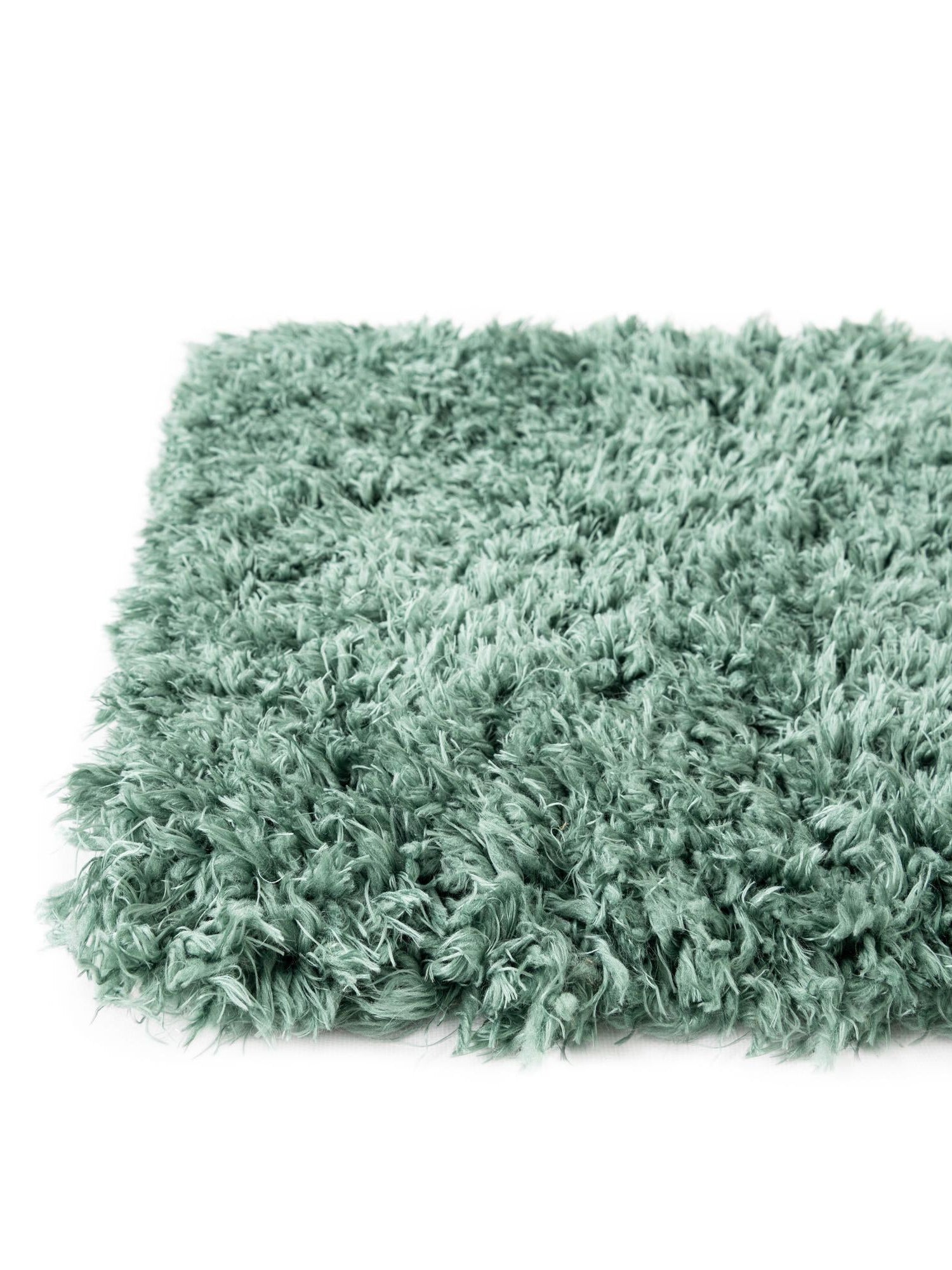 Forest Green 8' x 10' Infinity Shag Rectangle Area Rug Thick Soft Touch Fluffy & Plush Shaggy Pile 100% Polypropylene With Jute Backing Solid Color Minimalist Carpet for Sale at Rug Engine