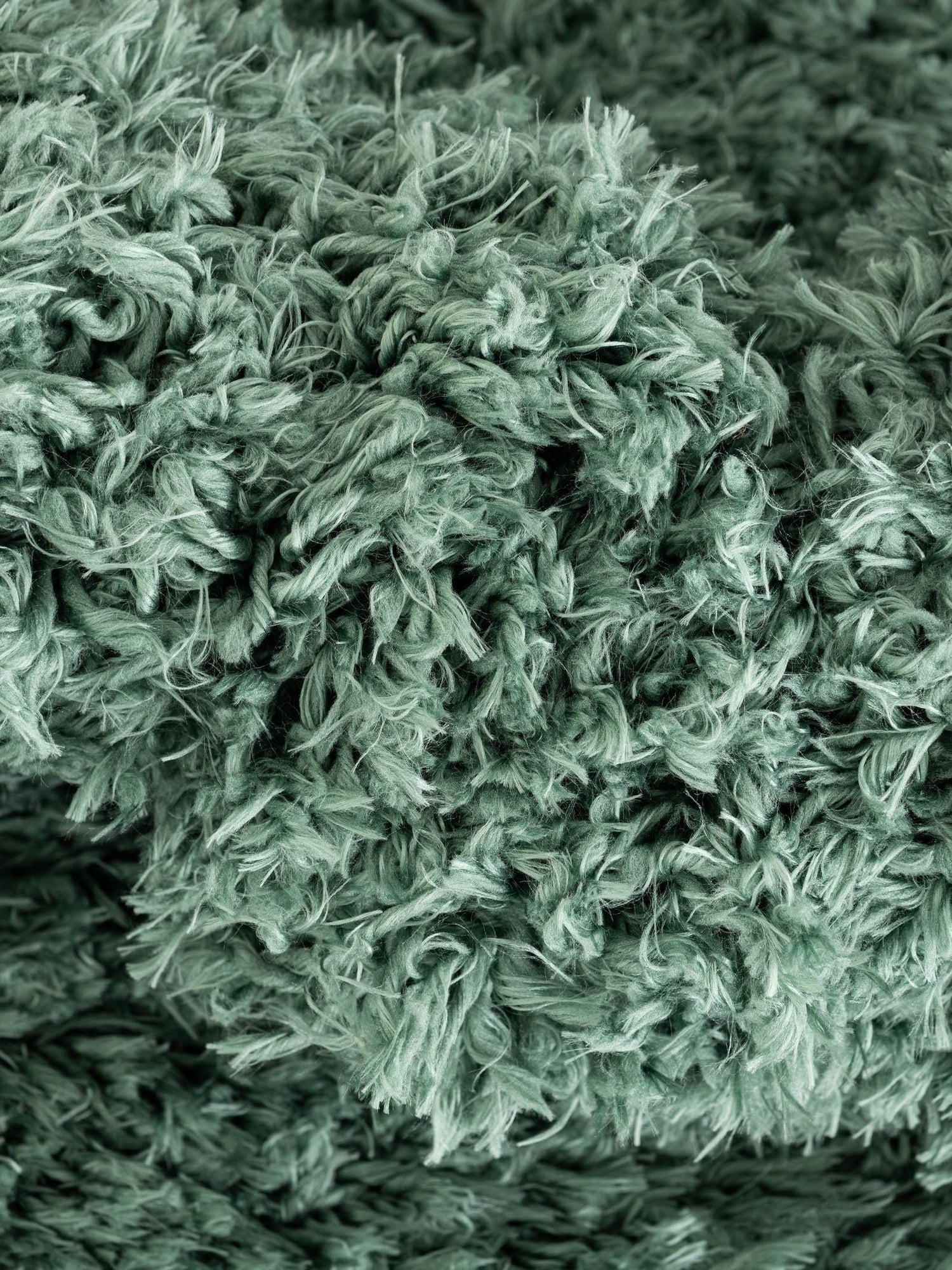 Forest Green 8' x 10' Infinity Shag Rectangle Area Rug Thick Soft Touch Fluffy & Plush Shaggy Pile 100% Polypropylene With Jute Backing Solid Color Minimalist Carpet for Sale at Rug Engine